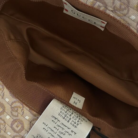 New Gucci Beige Interlocking G logo canvas hat for boys or girls - Picture 4 of 15